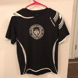 Black Furman United Soccer club jersey